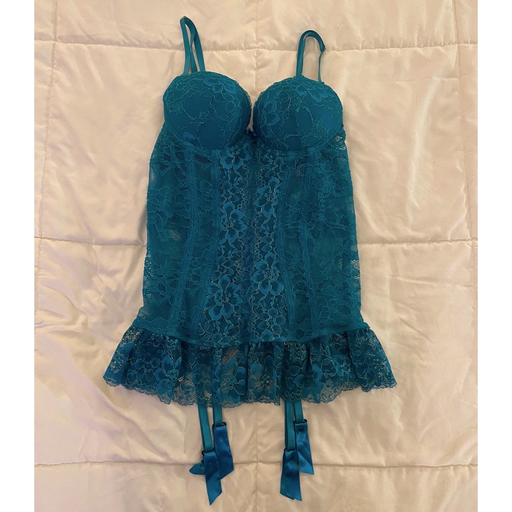 Seven til’ Midnight Teal Lingerie